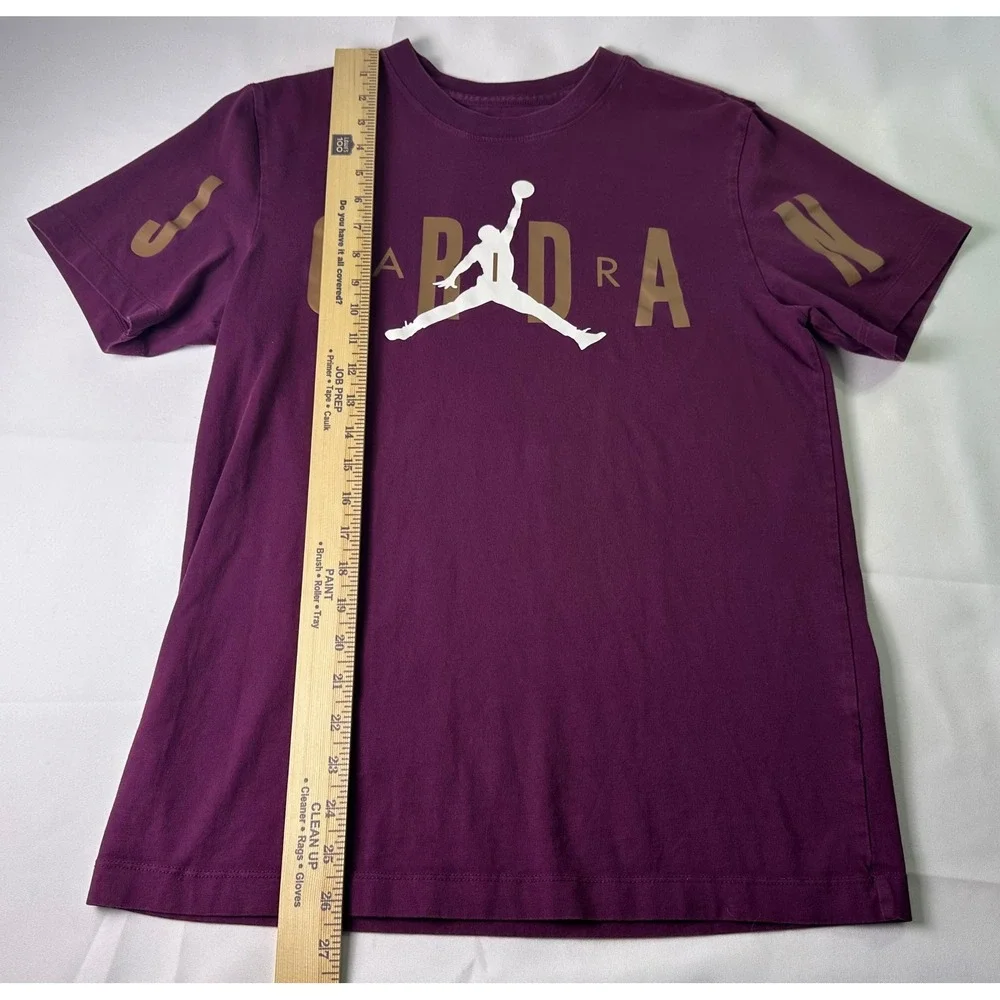 Nike Jordan Jumpman‎ T-Shirt Youth Small Short Sleeve Graphic Tee Purple Gold